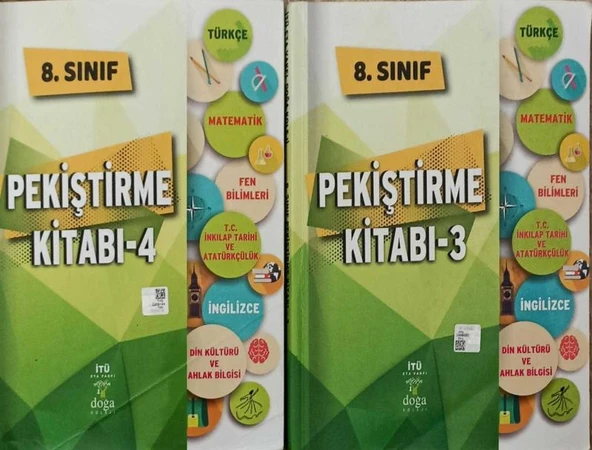 8. Sınıf Tüm Dersler Pekiştirme Kitabı 2 Kitap Takım "3 + 4" (Türkçe + Matematik + Fen Bilimleri + T.C. İnkılap Tarihi ve Atatürkçülük + İngilizce + Din Kültürü ve Ahlak Bilgisi) ürün görseli 1
