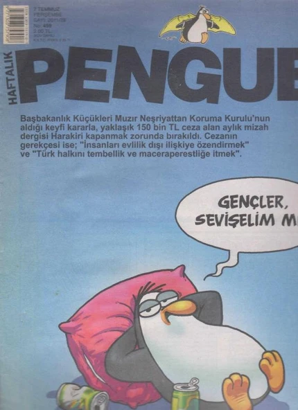 Penguen Haftalık Mizah Dergisi Yıl: 2011 Sayı: 459 ürün görseli 1