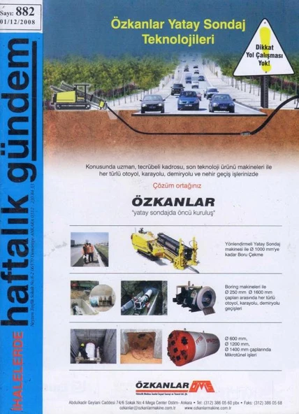 İhalelerde Haftalık Gündem Dergisi Yıl: 2004 Sayı: 882 ürün görseli 1