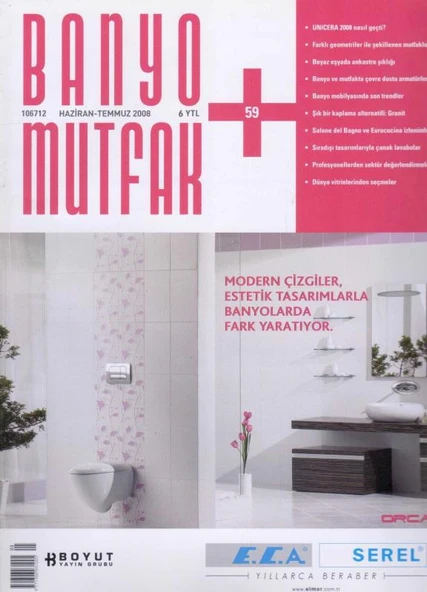 Banyo Mutfak Dergisi  Haziran - Temmuz 2008 - 59 ürün görseli 1