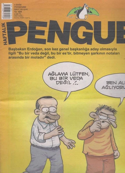 Penguen Haftalık Mizah Dergisi Yıl: 2012 Sayı: 524 ürün görseli 1