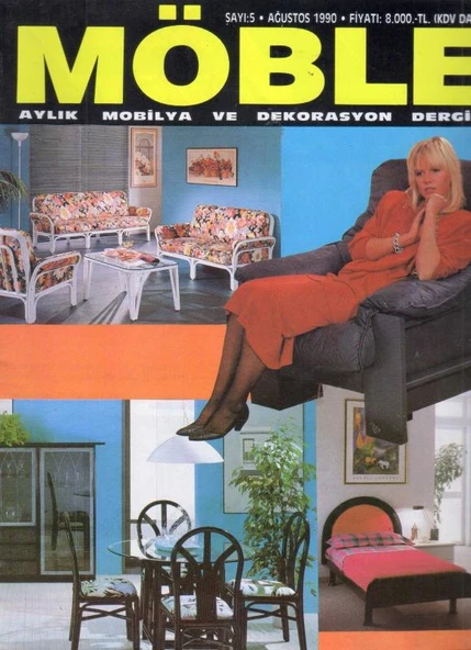 Möble Aylık Mobilya ve Dekorasyon Dergisi Yıl: Ağustos 1990 Sayı: 5 ürün görseli 1