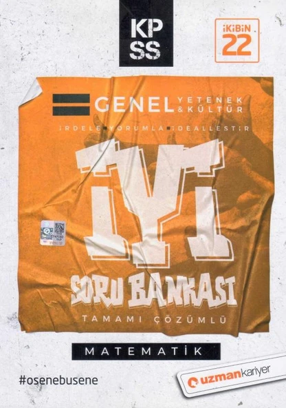 KPSS GK-GY Matematik İyi Soru Bankası Tamamı Çözümlü "İrdele, Yorumla, İdealleştir" ürün görseli 1