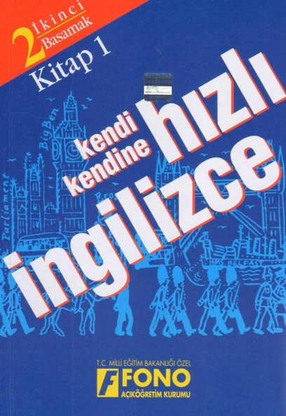 Fono Kendi Kendine Hızlı İngilizce 8 Parça Takım (4 Kitap + 4 CD) "1. Basamak 2 Kitap - 2 CD + 2. Basamak 2 Kitap - 2 CD" ürün görseli 1