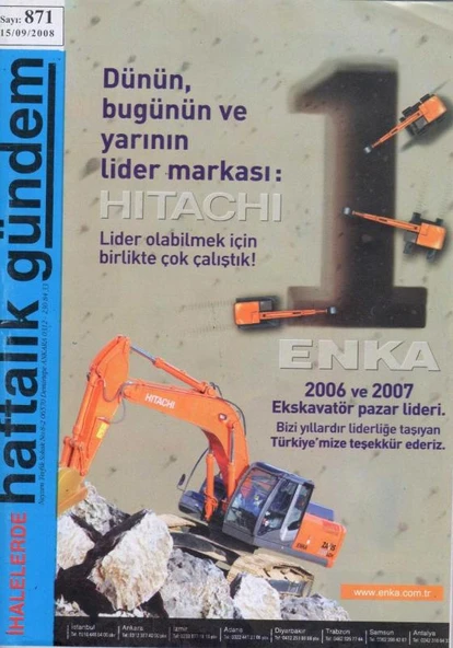 İhalelerde Haftalık Gündem Dergisi Yıl: 2004 Sayı: 871 ürün görseli 1