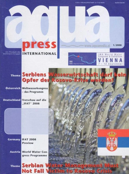 Aqua Pres International / Serbiens Wasswewirtschaft Darf Kein Opfer Der Kosovo-Krise Wewren! / Serbian Water Management Must Not Fall Victim to Kosovo Crisis ürün görseli 1