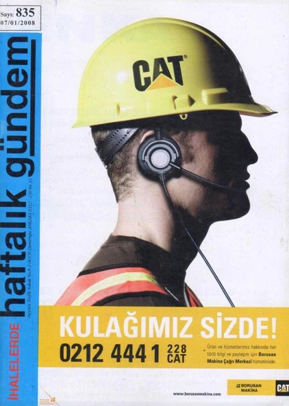 İhalelerde Haftalık Gündem Dergisi Yıl: 2008 Sayı: 835 ürün görseli 1