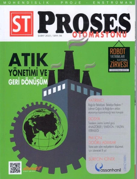 ST Sektörel Tanıtım Proses Otomasyonu Yıl: Şubat 2015 Sayı: 56 / Atık Yönetimi ve Geri Dönüşüm ürün görseli 1