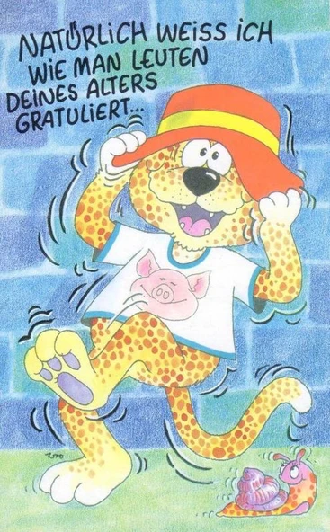 Susy Card Kartpostal No: 31 / 35.286 / Natürlich Weiss İch Wie Man Leuten Deines Alters Gratuliert / 2 Katlı ürün görseli 1