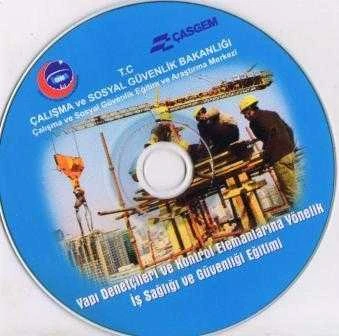 T.C Çalışma ve Sosyal Güvenlik Bakanlığı Çalışma ve Sosyal Güvenlik Eğitim ve Araştırma Merkezi Yapı Denetçileri ve Kontrol Elemanlarına Yönelik İş Sağlığı ve Güvenliği Eğitimi CD'si ürün görseli 1