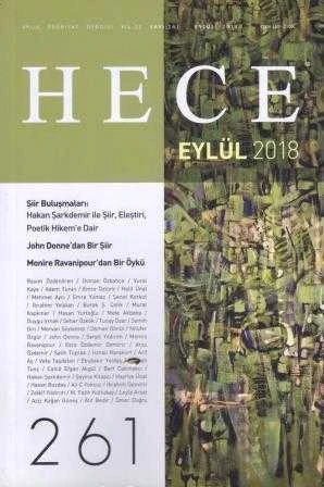 Hece Öykü "İki Aylık Öykü Dergisi" / Yıl: Eylül 2018 Sayı: 261 ürün görseli 1