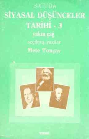 Batı'da Siyasal Düşünceler Tarihi Cilt 3 (Yakın Çağ) 1986 Yılı İlk Baskısı ürün görseli 1