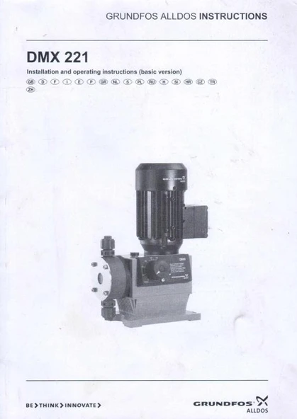 Grundfos Alldos Instructions / DMX 221 Installation and Operating Instructions (Basic Version) ürün görseli 1