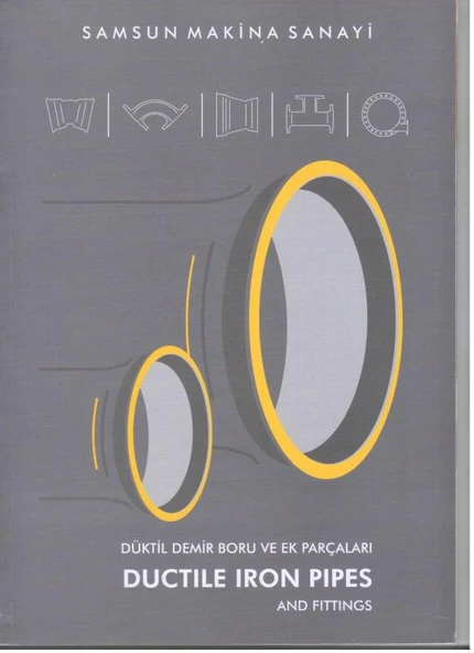 Düktil Demir Boru ve Ek Parçaları / Ductile İron Pipes and Fittings - Kuşe Kağıda, Renkli, Resimli İlk Baskısı ürün görseli 1