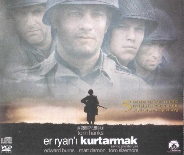 Er Ryan'ı Kurtarmak - Türkçe Alt Yazılı 3 VCD Film - Tom Hanks (5 Dalda Oscar Ödülü En İyi Yönetmen Dahil - 1998 Steven Spielberg) ürün görseli 1