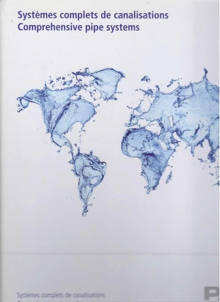 PAM SAINT-GOBAIN / Systemes Complets De Canalisations Comprehensive Pipe Systems / İngilizce-Fransızca - Kuşe Kağıda, Renkli Resimlerle Klasör Halinde İlk Baskısı ürün görseli 1