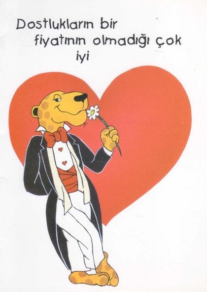 Koza 2. Grup Kartpostal No: 74 / 50067 / Dostlukların Bir Fiyatının Olmadığı Çok İyi Çünkü Asla Senin Gibi Bir Dostum Olmazdı. / ("Bir Kart… Bir Yaşam…" Lösev) 2 Katlı ürün görseli 1