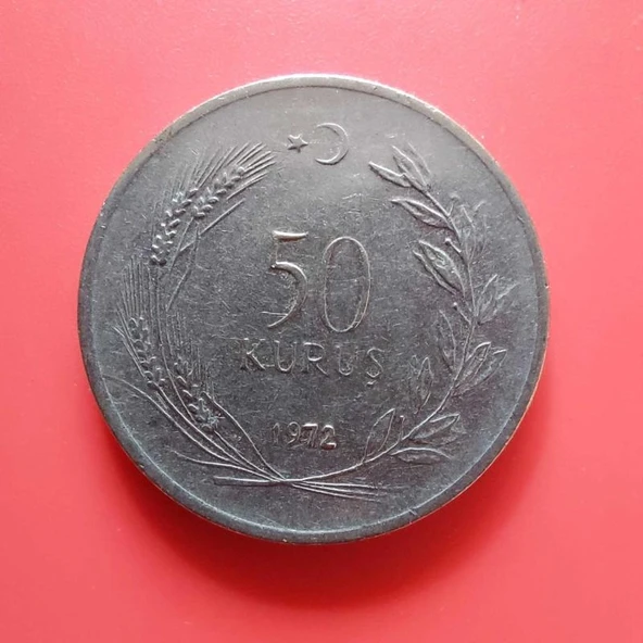 T.C. Merkez Bankası Madeni 50 Kuruş (1972 Yılı Üretimi) / Acmonital ürün görseli 1