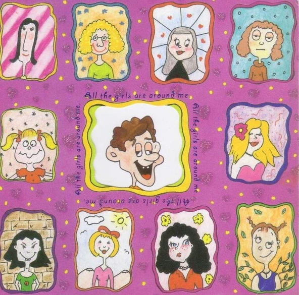 Koza 3. Grup Kartpostal No: 63 / 50681 / All the Girls Are Around Me./ But My Heart Beats For You Only. / Happy Valentine's Day. / 2 Katlı ürün görseli 1