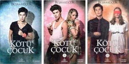 Ephesus Yayınları Büşra Küçük Kötü Çocuk Serisi 3 Kitap Takım "Kötü Çocuk 1 + 2 + 3" / 2015 Yılı Deri Ciltli, Şömizli ve Prestij İlk Baskıları (Kötü Çocuk Kartpostalı Hediyeli) ürün görseli 1