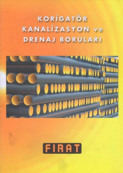 Korigatör Kanalizasyon ve Drenaj Boruları - Kuşe Kağıda, Renkli, Resimli İlk Baskısı ürün görseli 1