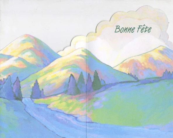 Carlton Kartpostal No: 80 / 102712 / Bonne Fete / 3 Katlı, Hareketli ürün görseli 1