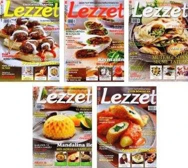 Lezzet Dergisi Yıl: 2013 Sayı: 194, 195, 199, 202, 203 - 5 Sayı Takım ürün görseli 1
