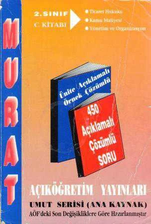 Murat Aöf 2. Sınıf C Kitabı Ticaret Hukuku-Kamu Maliyesi-Yönetim ve Organizasyon ürün görseli 1