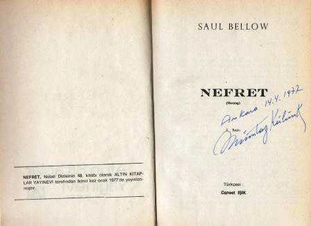 Nefret / Canset Işık Çevirisi / 1977 Yılı Bez Ciltli İlk Baskısı ürün görseli 1