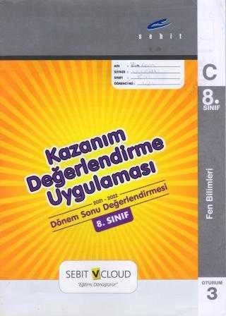 8. Sınıf Fen Bilimleri Dönem Sonu Değerlendirmesi / Kazanım Değerlendirme Uygulaması C Oturum 3 ürün görseli 1