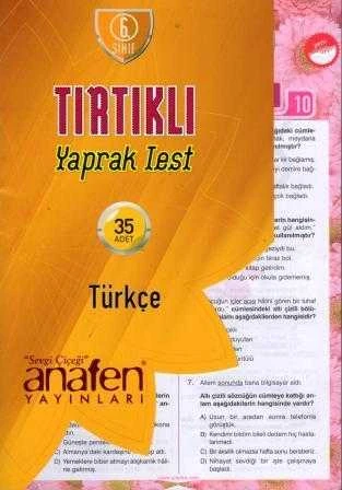 6. Sınıf Türkçe 35 Adet Tırtıklı Yaprak Test ürün görseli 1