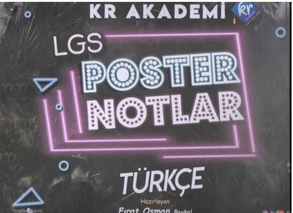 Akademi Yayınları LGS Türkçe Poster Notlar Spiralli Dosya ürün görseli 1