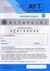 Sistematik AYT Deneme Sınavı 2 A Kitapçığı, Kolektif ürün görseli 1
