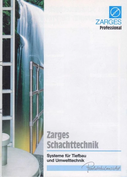 Zarges Professional - Zarges Schachttechnik - Systeme für Tiefbau und Umwelttechnik - Kuşe Kağıda, Renkli, Resimli, İlk Baskısı ürün görseli 1