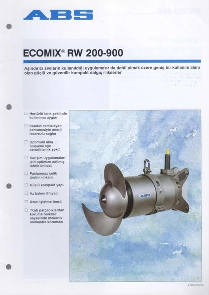 ABS ECOMIX RW 200-900 - Kuşe Kağıda, Renkli, Resimli, İlk Baskısı ürün görseli 1