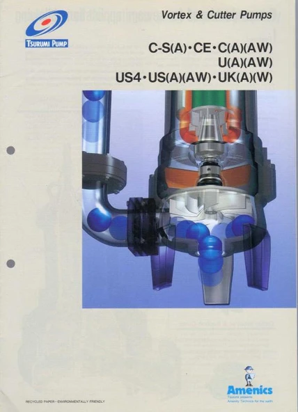 Vortex & Cutter Pumps - C-S(A)-CE-C(A)(AW)/U(A)(AW)/US4-US(A)(AW)-UK(A)(W) - Kuşe Kağıda, Renkli, Resimli, İlk Baskısı ürün görseli 1