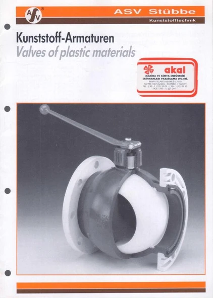 Kunststoff-Armaturen - Valves of Plastic Materials - Kuşe Kağıda, Renkli, Resimli, İlk Baskısı ürün görseli 1