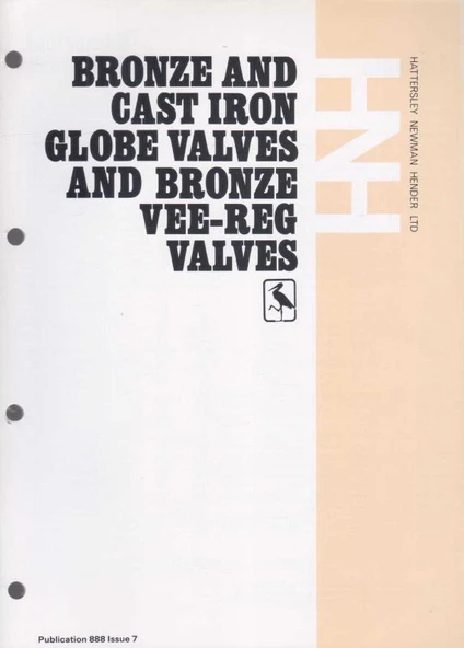 HNH - Bronze and Cast Iron Globe Valves and Bronze Vee-Reg Valves - Kuşe Kağıda, Renkli, Resimli, İlk Baskısı ürün görseli 1