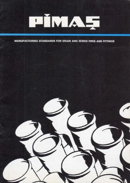 Pimaş - Manufacturing Standards for Drain and Sewer Pipes and Fittings - Kuşe Kağıda, Resimli, İlk Baskısı ürün görseli 1