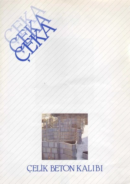 Çeka Çelik Beton Kalıbı - Kuşe Kağıda, Renkli, Resimli, İlk Baskısı ürün görseli 1