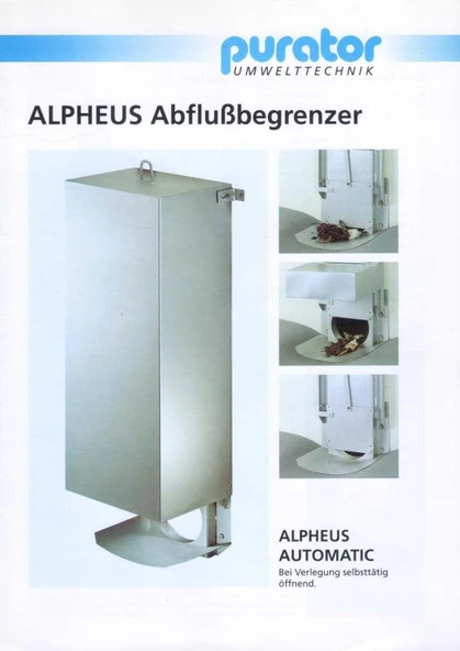ALPHEUS AbfluBbegrenzer - Alpheus Automatic - Kuşe Kağıda, Renkli, Resimli, İlk Baskısı ürün görseli 1