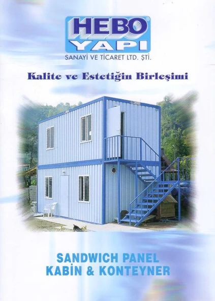 Hebo Yapı  - Sandwich Panel - Kabin & Konteyner - Kalite ve Estetiğin Birleşimi - Kuşe Kağıda, Renkli, Resimli, İlk Baskısı ürün görseli 1