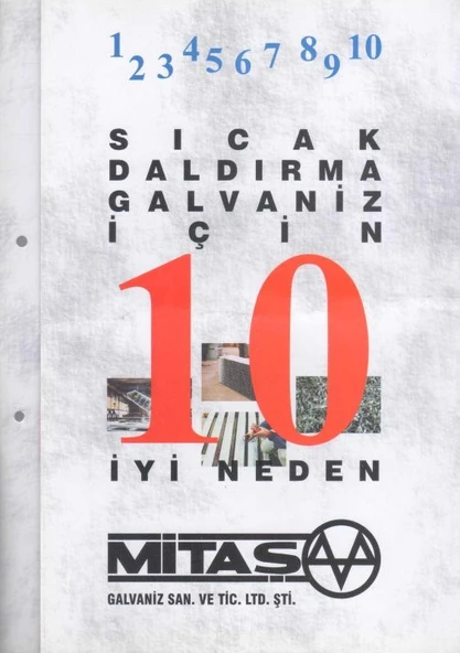 Mitaş - Sıcak Daldırma Galvaniz İçin 10 İyi Neden - Kuşe Kağıda, Renkli, Resimli, İlk Baskısı ürün görseli 1