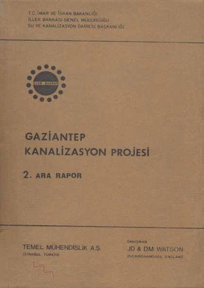 Gaziantep Kanalizasyon Projesi 2. Ara Rapor ürün görseli 1