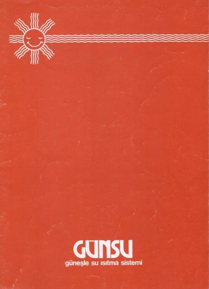 Günsu Güneşle Su Isıtma Sistemi - Kuşe Kağıda, Resimli, İlk Baskısı ürün görseli 1