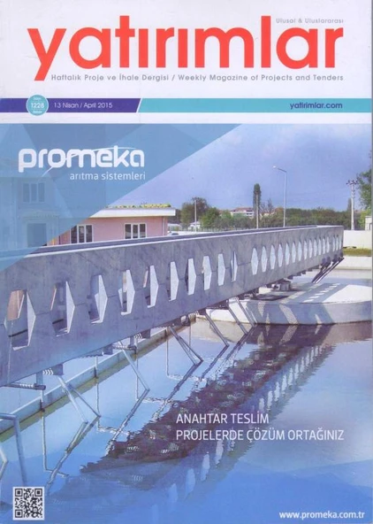 Ulusal & Uluslararası Yatırımlar, Haftalık Proje ve İhale Dergisi - Promeka Arıtma Sistemleri Anahtar Teslim Projelerde Çözüm Ortağınız Sayı: 1228 Yıl: 2015 ürün görseli 1
