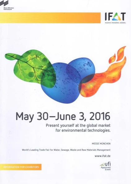 Present Yourself at the Global Market for Environmental Technologies. - May 30-June 3, 20116 - Kuşe Kağıda, Renkli, Resimli, İlk Baskısı ürün görseli 1