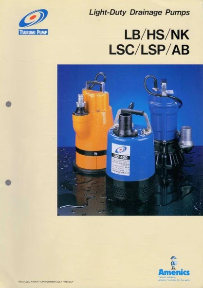 Light-Duty Drainage Pumps - LB/HS/NK - LSC/LSP/AB - Kuşe Kağıda, Renkli, Resimli, İlk Baskısı ürün görseli 1