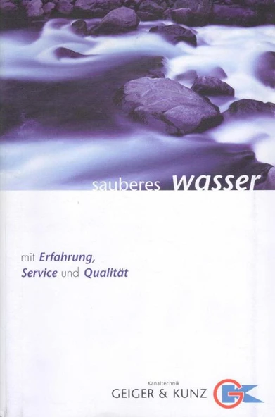 Sauberes Wasser / Mit Erfahrung, Service und Qualitat - Kuşe Kağıda, Renkli, Resimli, İlk Baskısı ürün görseli 1