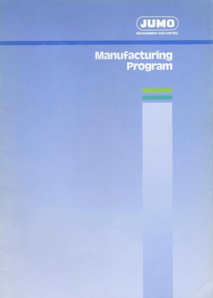 Jumo Measurement and Control - Manufacturing Program - Kuşe Kağıda, Renkli, Resimli, İlk Baskısı ürün görseli 1